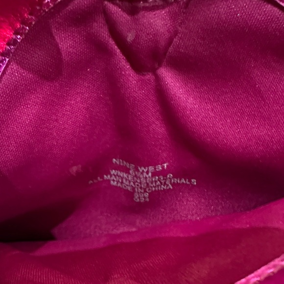 Nine West Fuchsia Glitter Heeled Boots - Picture 3 of 4